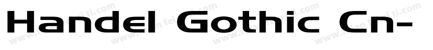 Handel Gothic Cn字体转换